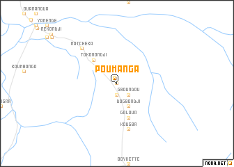 map of Poumanga