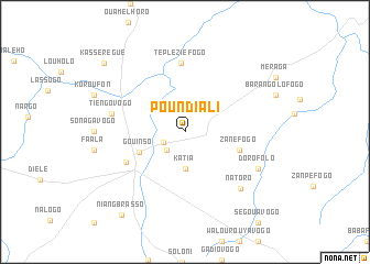 map of Poundiali