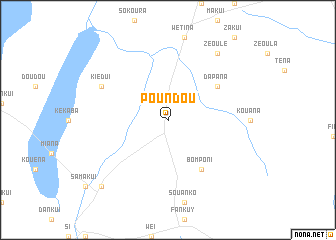 map of Poundou