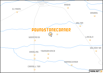 map of Poundstone Corner