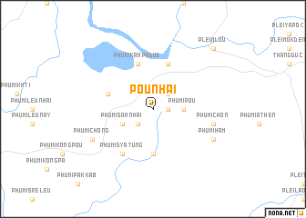 map of Poŭ Nhai