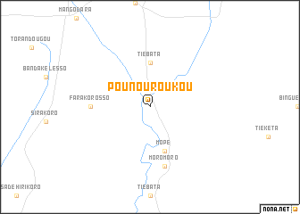 map of Pounouroukou