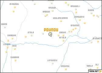 map of Pounou