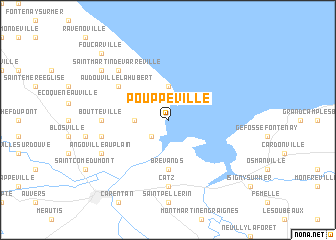 map of Pouppeville