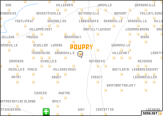 map of Poupry