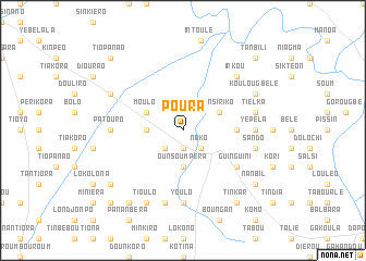 map of Poura