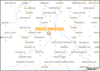 map of Pourcharesse