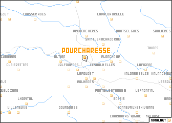 map of Pourcharesse