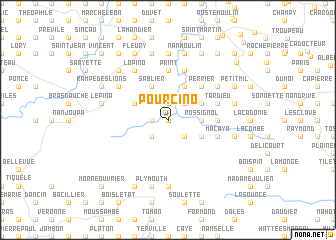 map of Pourcino