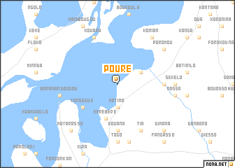 map of Pouré