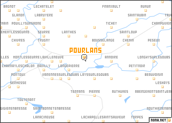 map of Pourlans