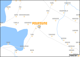 map of Pourouné