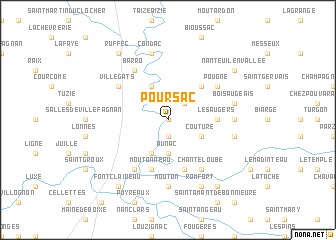 map of Poursac