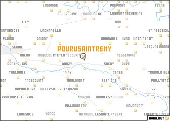map of Pouru-Saint-Rémy