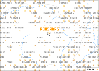 map of Pousadas