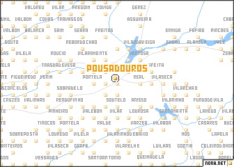 map of Pousadouros