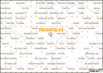 map of Pousafoles