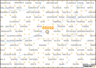 map of Pousa