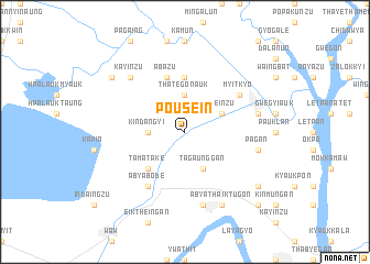 map of Po-u-sein