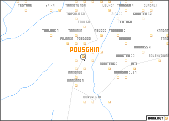 map of Pousghin