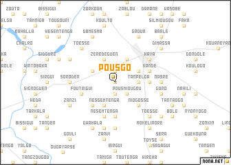 map of Pousgo