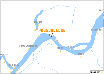 map of Pouso Alegre