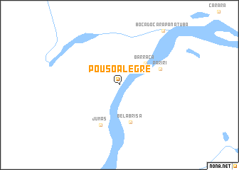 map of Pouso Alegre