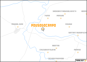 map of Pouso do Campo