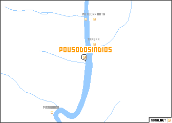 map of Pouso dos Índios