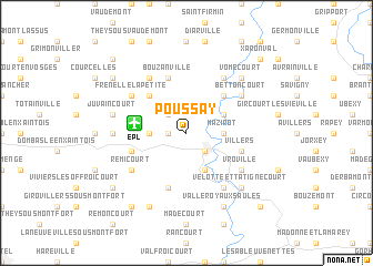 map of Poussay