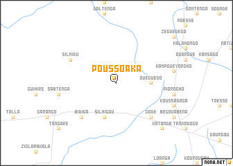 map of Poussoaka