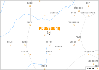 map of Poussouma