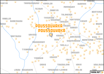map of Poussouwaka