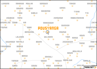 map of Pousyanga