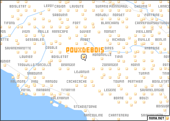 map of Poux de Bois