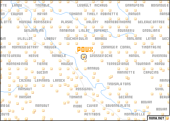 map of Poux