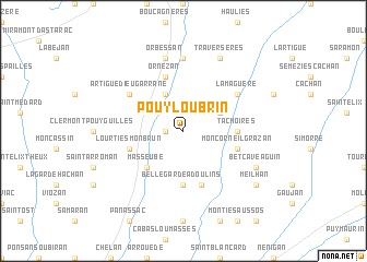 map of Pouyloubrin