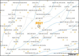 map of Pouy