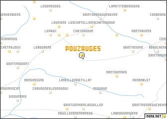 map of Pouzauges