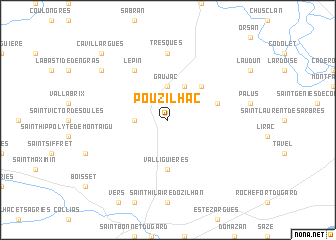 map of Pouzilhac