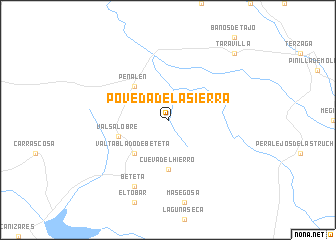 map of Poveda de la Sierra