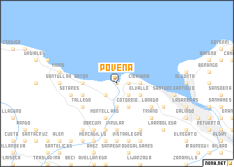 map of Poveña