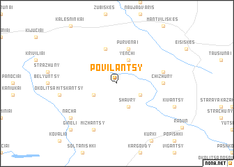 map of Povilantsy