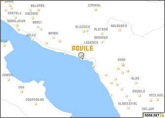 map of Povile