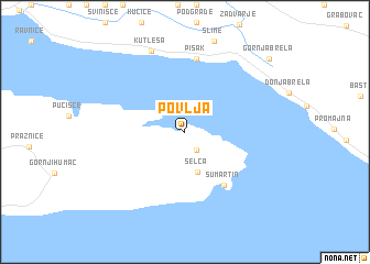 map of Povlja