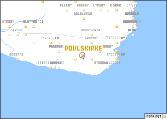 map of Povlskirke