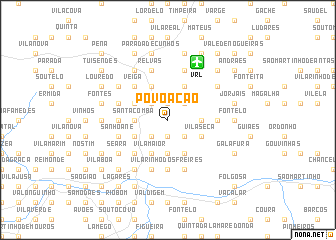 map of Povoação