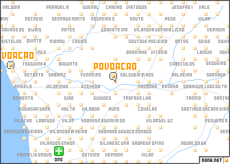 map of Povoação