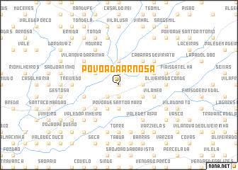 map of Póvoa da Arnosa