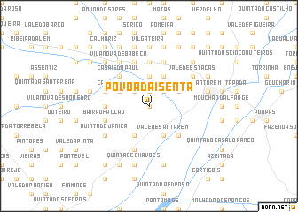 map of Póvoa da Isenta